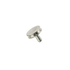 Zeiss pin stub Ø12.7 diameter top, short pin, aluminium
