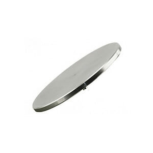Zeiss pin stub Ø100 diameter top, short pin, aluminium