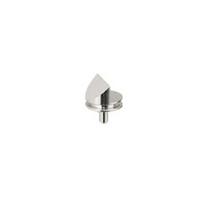 45/90 degree angled Zeiss pin stub Ø12.7 diameter, short pin, aluminium
