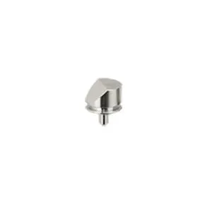 45 degree angled Zeiss pin stub Ø12.7 diameter, short pin, aluminium