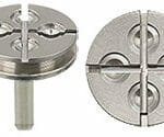 EM-Tec PS14 mini pin stub grid holder for 4 x TEM grids, Ø12.7x3.2mm, pin