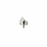 45/90 degree angled Zeiss pin stub Ø12.7 diameter, short pin, aluminium