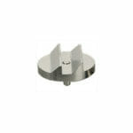 Double 45/90 degree angled Zeiss pin stub Ø25.4 diameter, short pin, aluminium