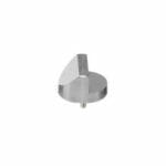 45/90 degree angled Zeiss pin stub Ø25.4 diameter, short pin, aluminium