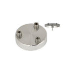 EM-Tec H3 multi stub holder for 3 x Ø15mm Hitachi stubs, Ø25x6mm, pin