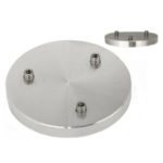 EM-Tec H3L multi stub holder for 3 x Ø25mm Hitachi stubs, Ø50x6mm, M4