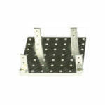 EM-Tec Versa-Plate H49 SEM sample holder 82x82mm with 49 M4 threaded holes and 4 x S25 brackets, Ø14 mm JEOL stub