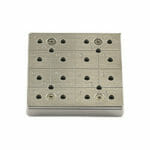 EM-Tec CS16/4 C-Square multi pin stub holder for 16x Ø12.7mm or 4 x Ø25.4mm pin stubs, Ø14mm JEOL stub