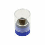 EM-Tec FS2Z sampler with Ø25.4mm short Zeiss pin stub and Ø25mm high purity conductive tab in a SB3 storage tube