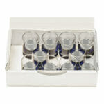 EM-Tec FS20Z box with 10 x Ø25.4mm short Zeiss pin stubs in SB3 storage tubes (no tabs)