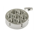 EM-Tec J7 multi stub holder for 7 x Ø12.2mm JEOL stubs, Ø50.0x15mm, pin