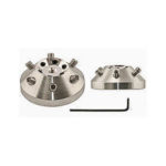 EM-Tec H6/45R 45 degrees multi stub holder for 6 x Ø15mm Hitachi stubs with individual rotation, Ø35x14mm, M4
