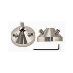 EM-Tec H3/45R 45 degrees multi stub holder for 3 x Ø15mm Hitachi stubs with individual rotation, Ø25x14mm, M4