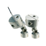 EM-Tec JS18 mini swivel split mount vise for up to 8mm, aluminium, JEOL Ø12.2mm