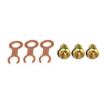 3x EM-Tec replacement TEM grid clips for EM-Tec t-EBSD holders plus 3 x M2x3mm brass screw