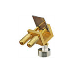 EM-Tec JGS10 swivel head sample holder for up to 10mm, gold plated brass, JEOL Ø12.2mm