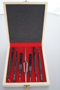 Kit "Cryo Tools" in wood box