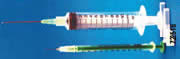 Syringes with Mounted Needles - Rubber Piston