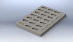 flat mold reusable, big cavity size with notch