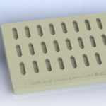 EM flat mold reusable, small cavity size with notch