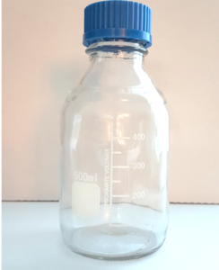 Flacon Col à Vis GL45 Gradué en verre 500 ml