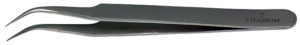 Value-Tec 7.TT fine titanium tweezers, style 7, curved fine tips